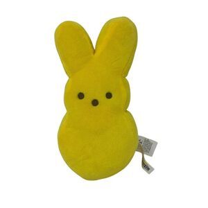 PEEPS Yellow Bunny Rabbit Marshmallow‎ 6" Plush Stuffed Animal Easter Basket